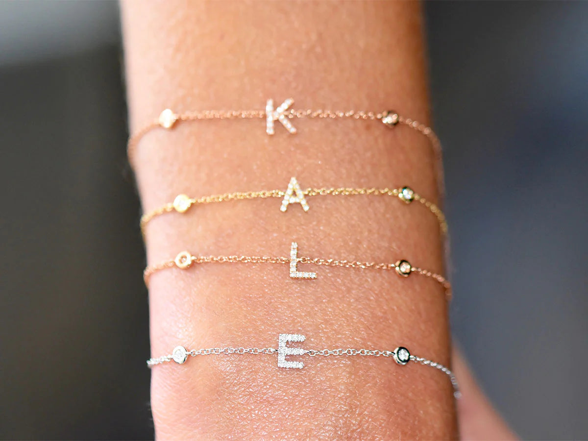 Initial discount diamond bracelet