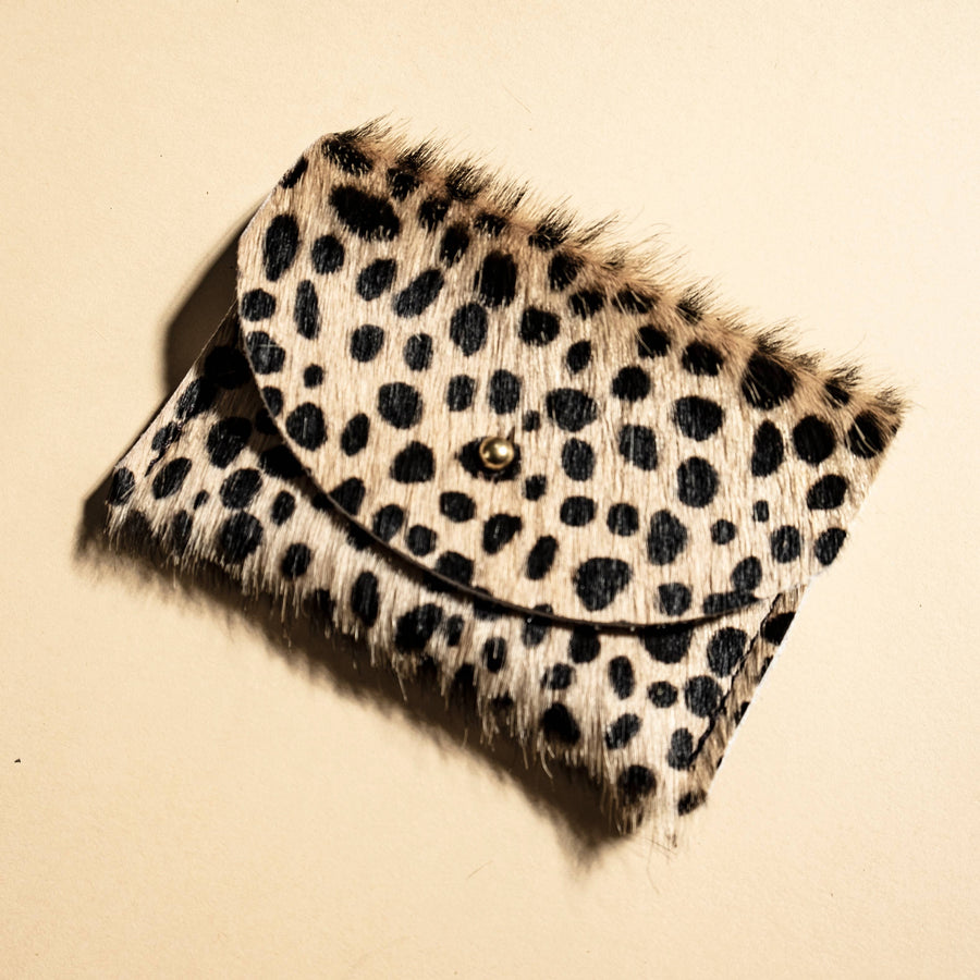 Cardholder - Tiny Spotted Hair on Hide