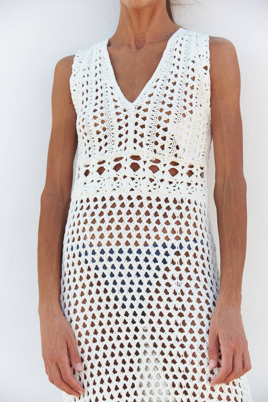 Nisa Hand Crochet Organic Cotton Dress