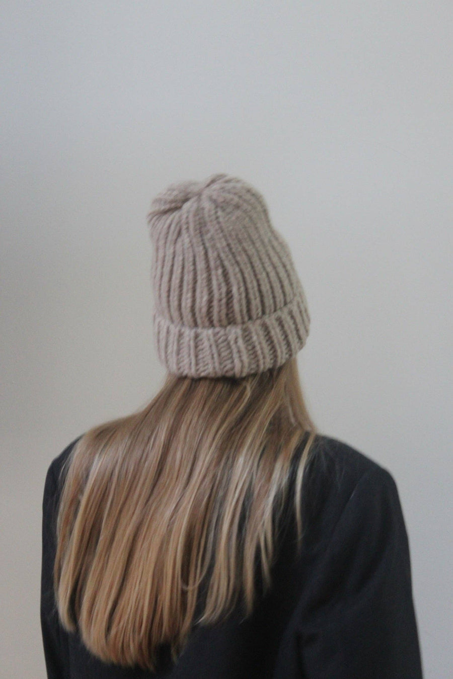 Frankie Knitted Alpaca Hat: Ivory