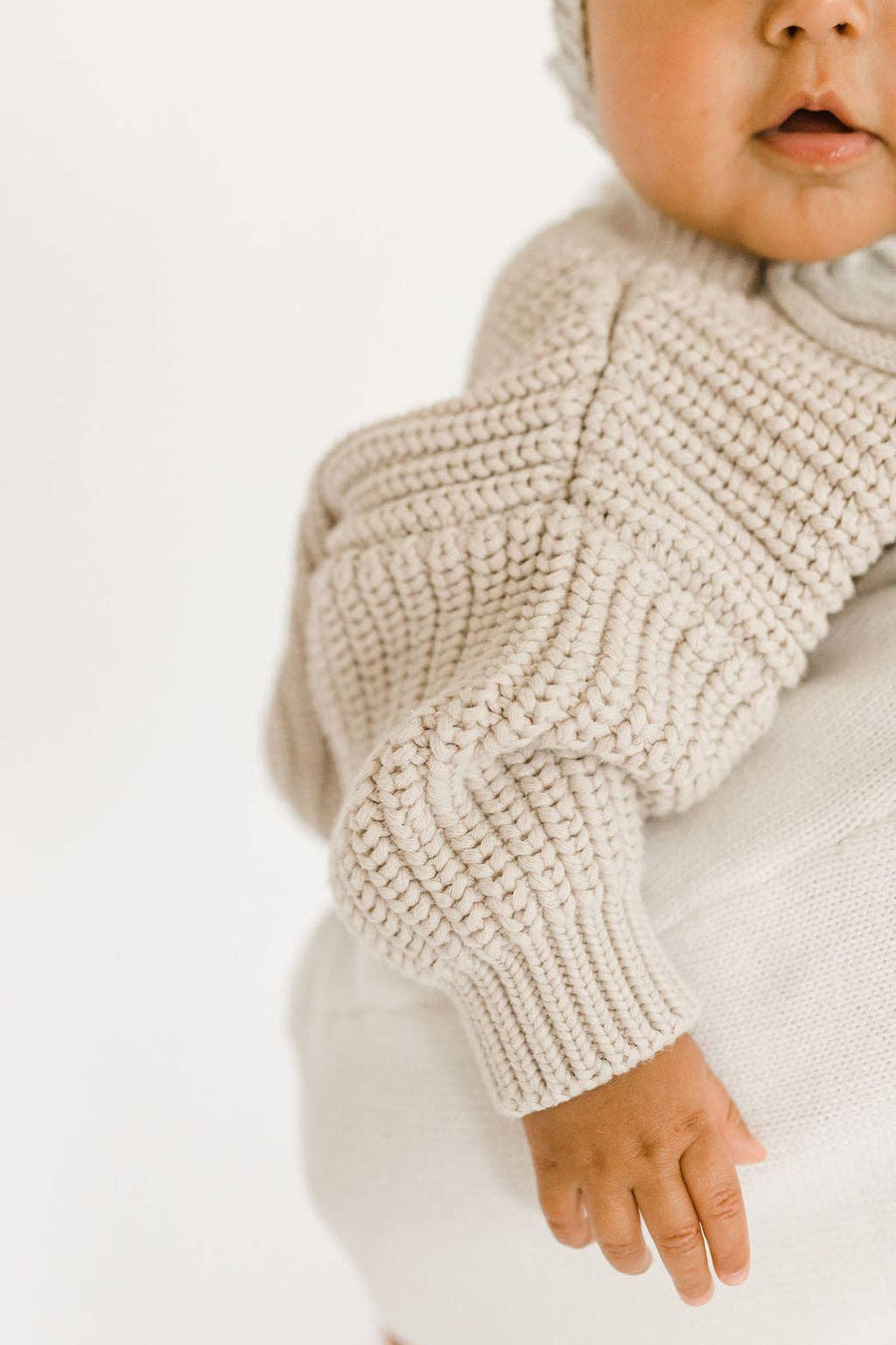 ‘Stone’ Chunky Knit Sweater: 2/3