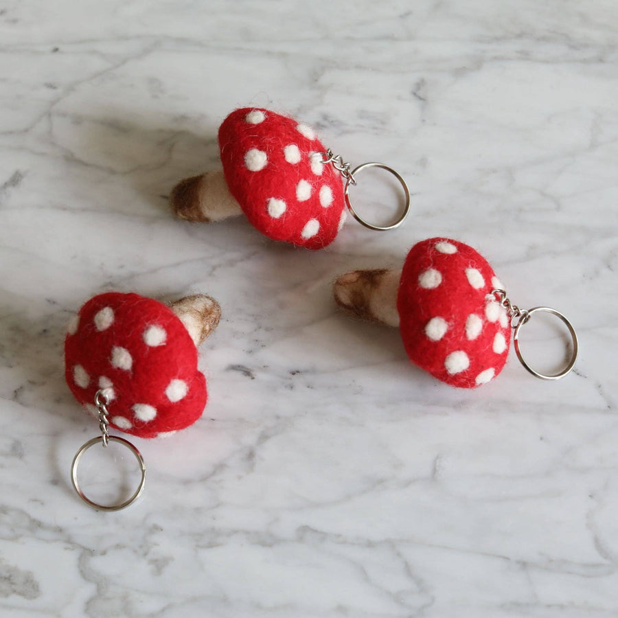 Felt Mushroom Ornament: Ornament