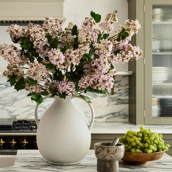 Artificial Flowers Pale Lavender Faux Lilac Branch