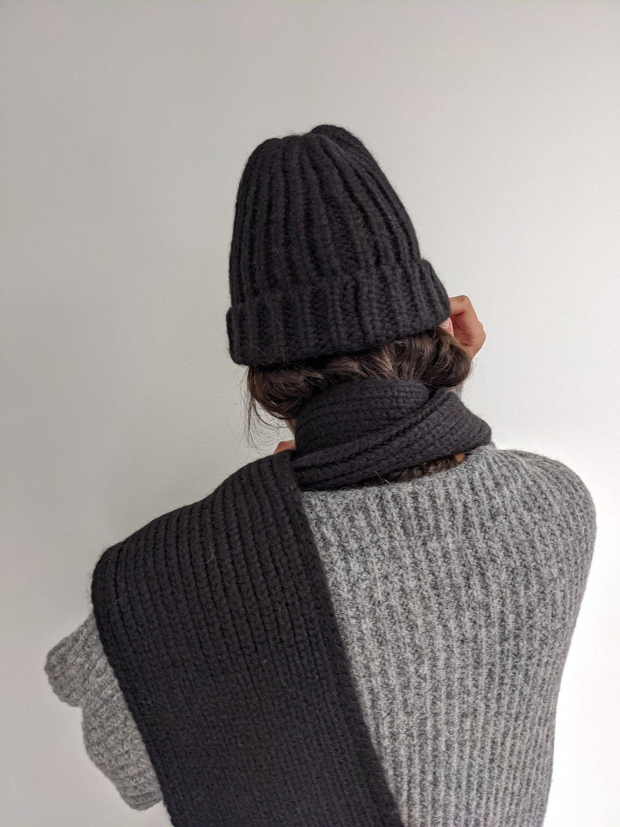 Frankie Knitted Alpaca Hat: Stone