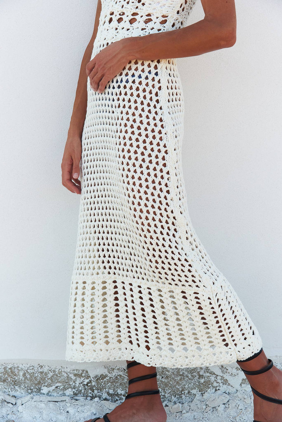 Nisa Hand Crochet Organic Cotton Dress