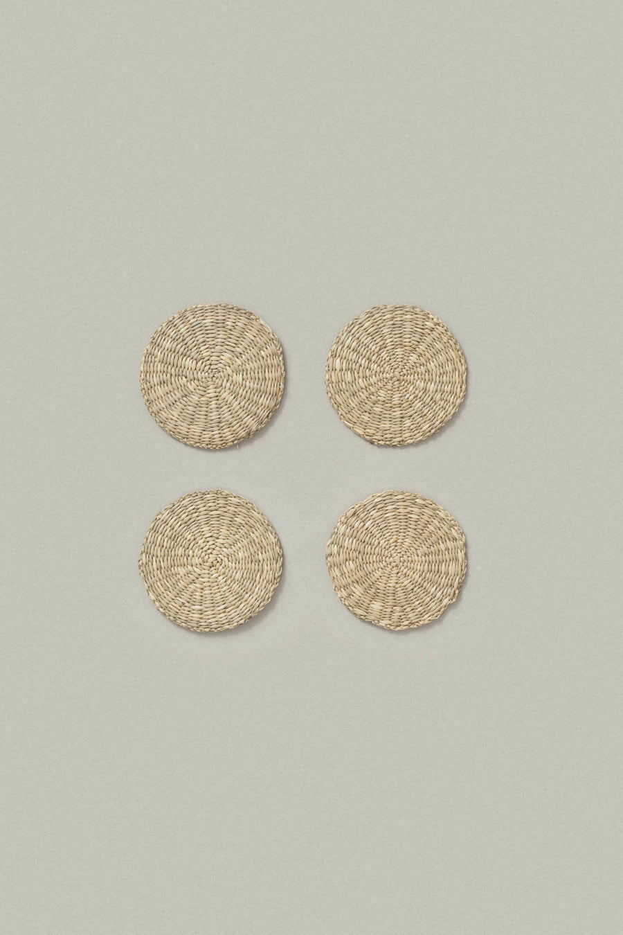 Raya Woven Seagrass Coasters, Set of 4