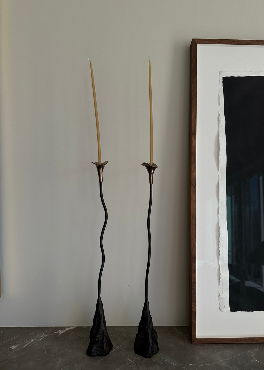 Calla Hand Forged Candle Sticks