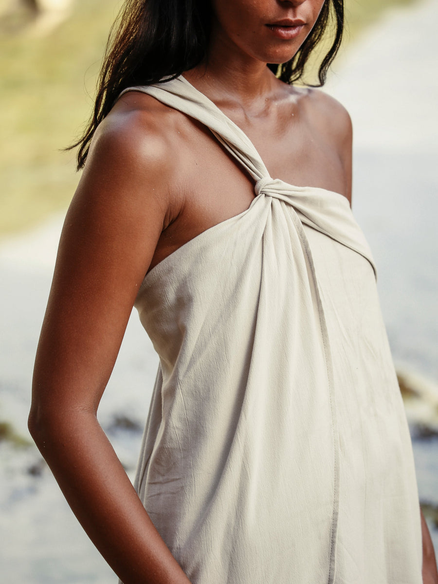 Pia Maxi Dress | Oatmeal