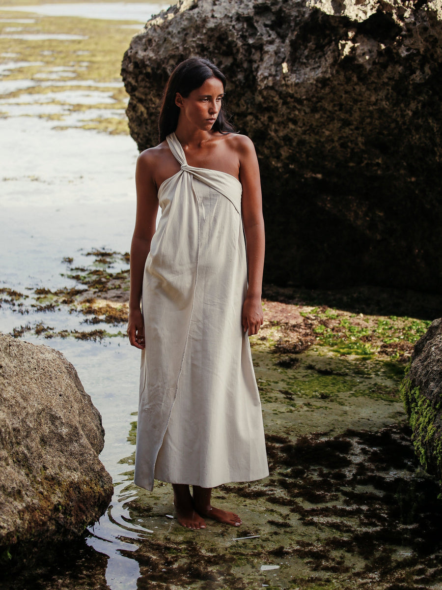 Pia Maxi Dress | Oatmeal