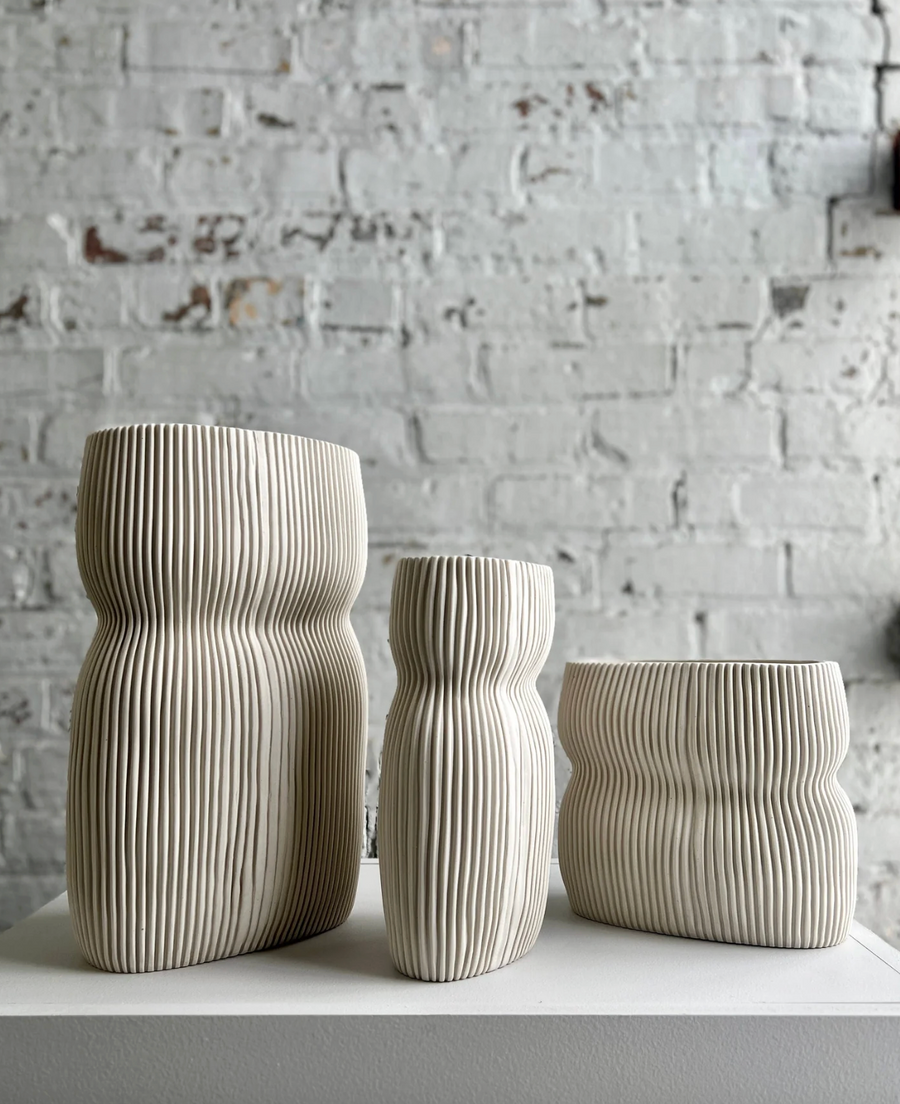 Oval Curvy Vases