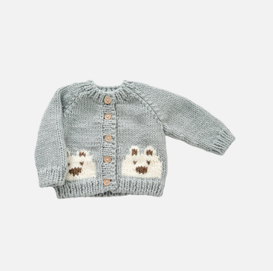 Bear Cardigan Grey