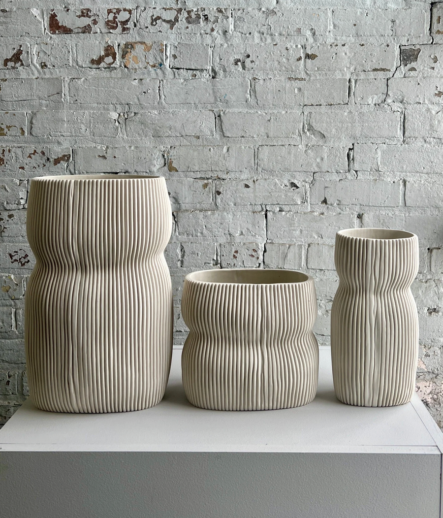 Oval Curvy Vases