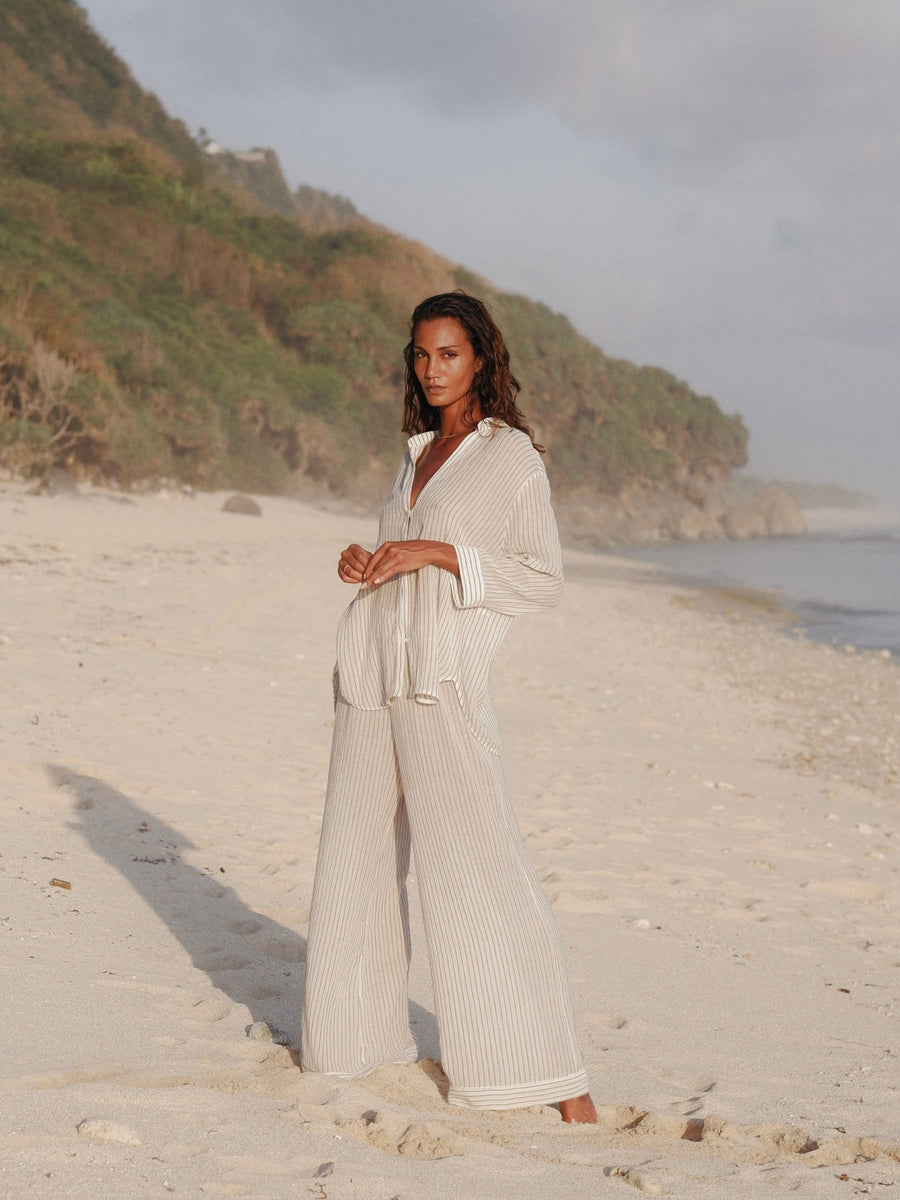 Voyage Set | Khaki Green Stripe
