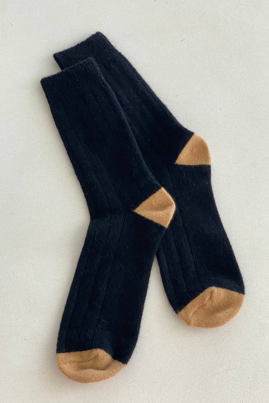 Extended Cashmere Classic Socks: Fawn