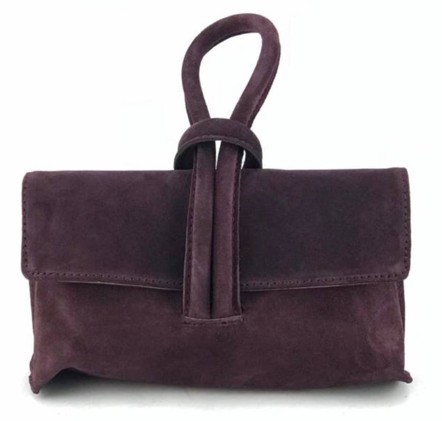 Suede Leather Crossbody Bag JIJOU CAPRI: Taupe