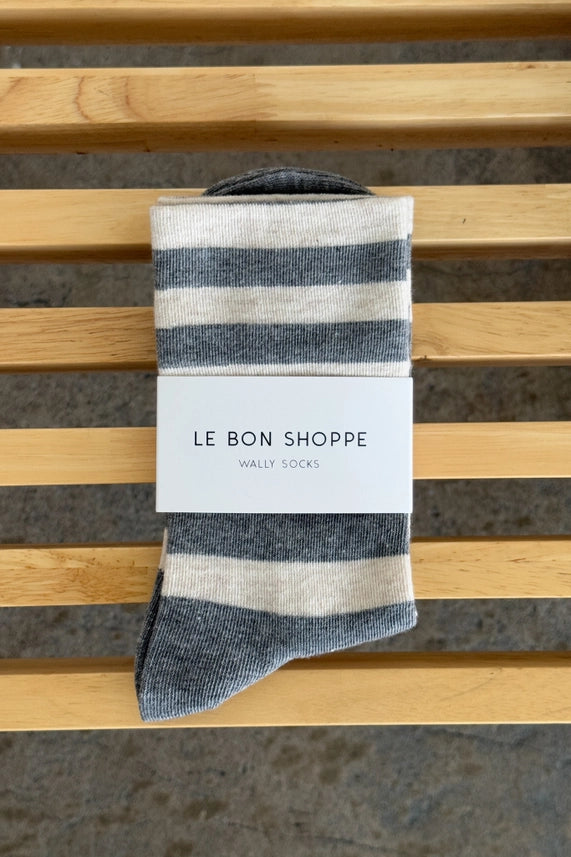 Wally Socks | Grey Stripe