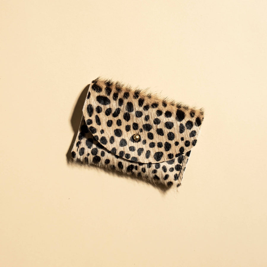 Cardholder - Tiny Spotted Hair on Hide