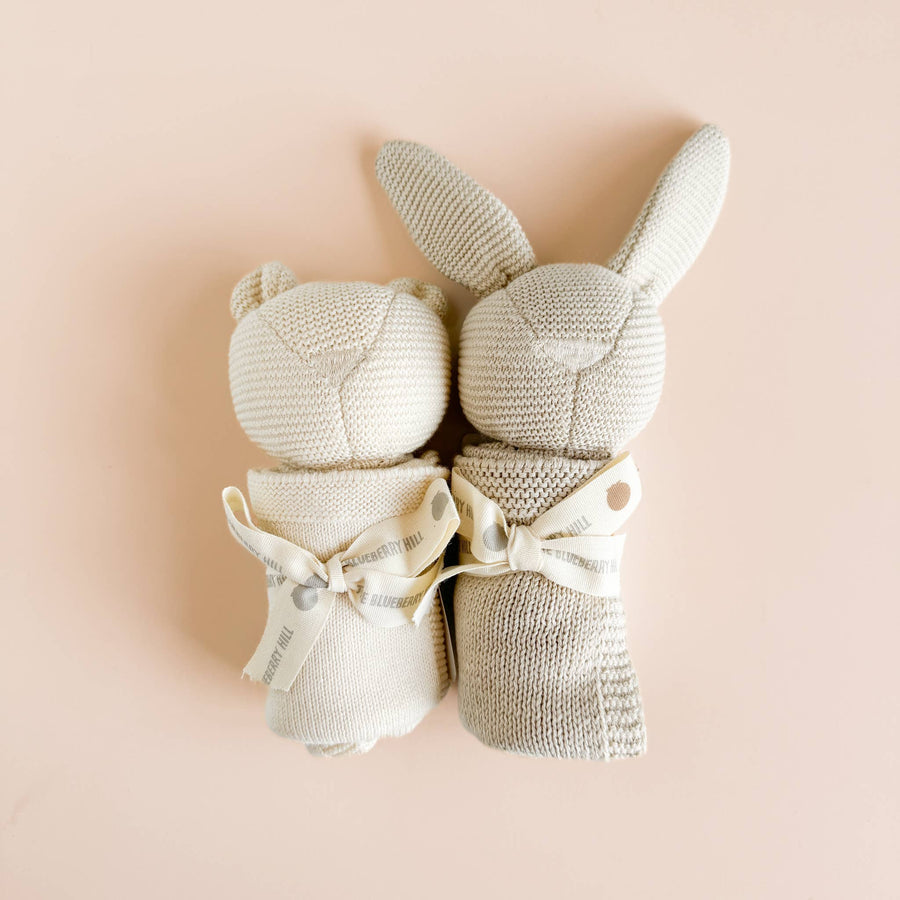 Lovey Bear Cream Baby Gift Blanket Toy Spring Summer