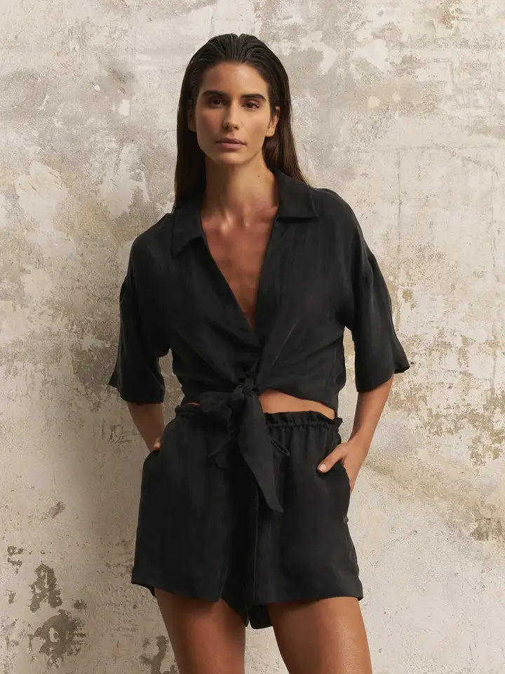 Lucid Tie Shorts - Black
