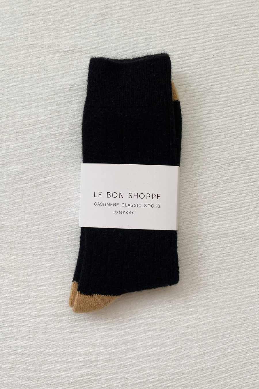 Extended Cashmere Classic Socks: Grey Melange