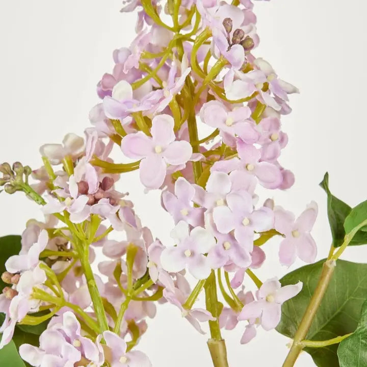 Artificial Flowers Pale Lavender Faux Lilac Branch