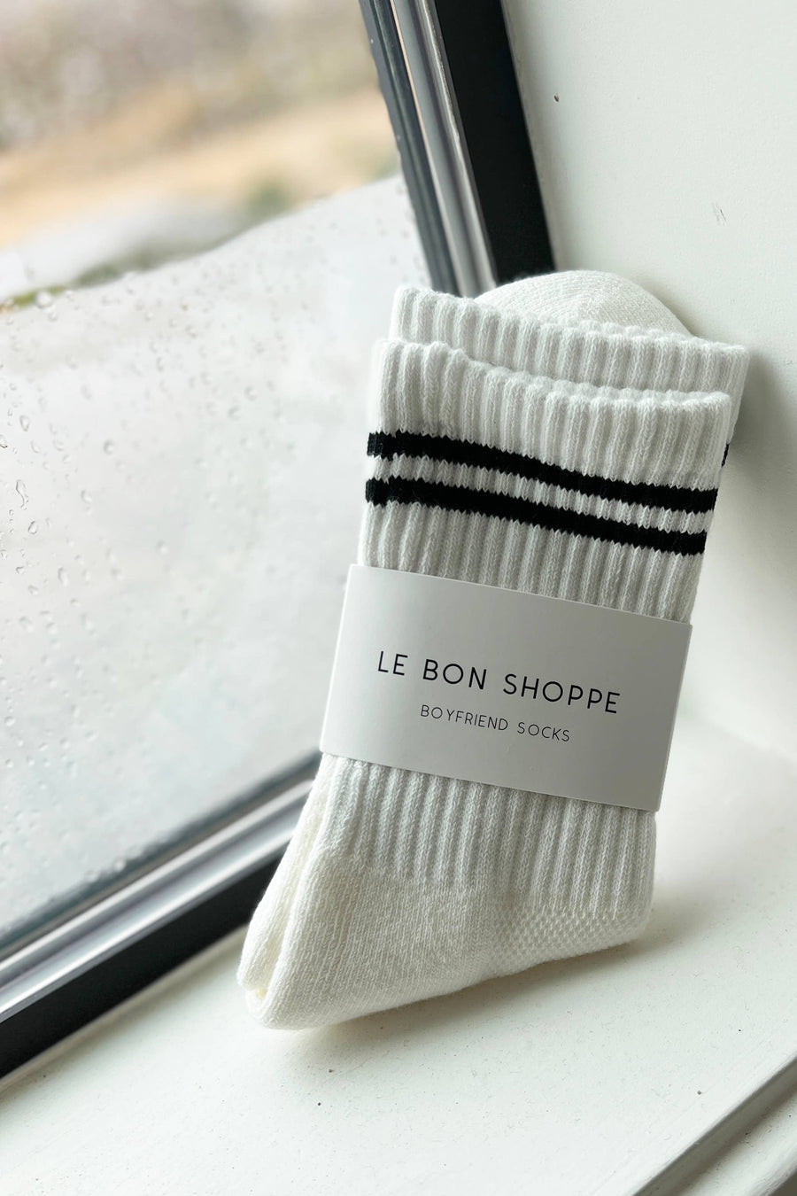 Boyfriend Socks: Classic White